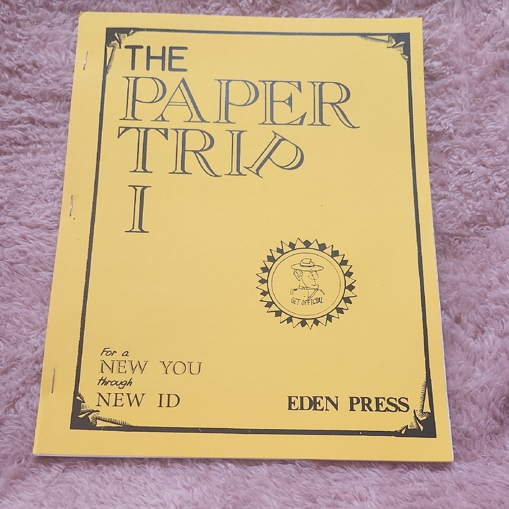 Like New The Paper Trip I Anti Government Book Booklet